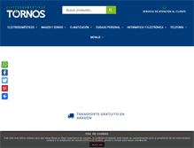 Tablet Screenshot of electrodomesticostornos.com